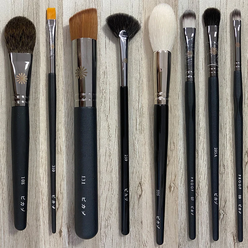 High-end makeup brushes Natural hair synthetic hair Copper tube Wood handle Picasso Series Set Makeup Brushes