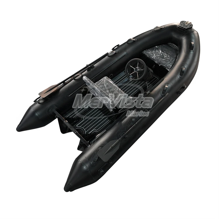 Bateau aluminum 12 pird inflatable rib with seat console fiberglass rowing boat with hors bord bateau