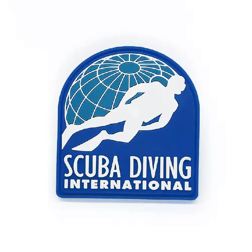 China Direct Supplier Custom Rubber Logo Patches Patches Designer Hat Party Silicone Iron on Rubber Pvc Patches for Clothing