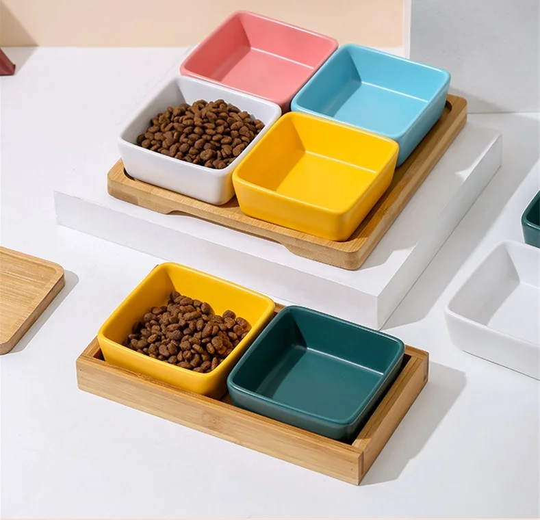New wholesale ceramic bowl Cats and dogs hamster food bowl mini pet bowl