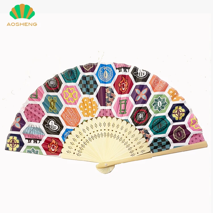 Hot sale wedding fan hand bamboo silk fan bamboo sticks for hand fans