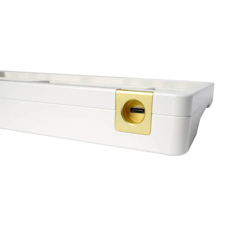 Idobao ID80 Bestype 75% 84 Keys Aluminum Machining CNC Hot Swap South Facing Keyboard Barebones Kit With Brass Weight