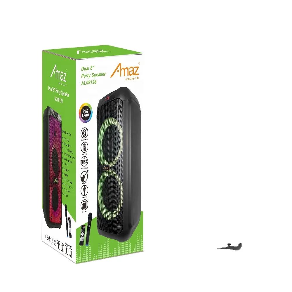 Factory direct sales 8 inch portable speakers  lead acid battery party outdoor wireless speaker