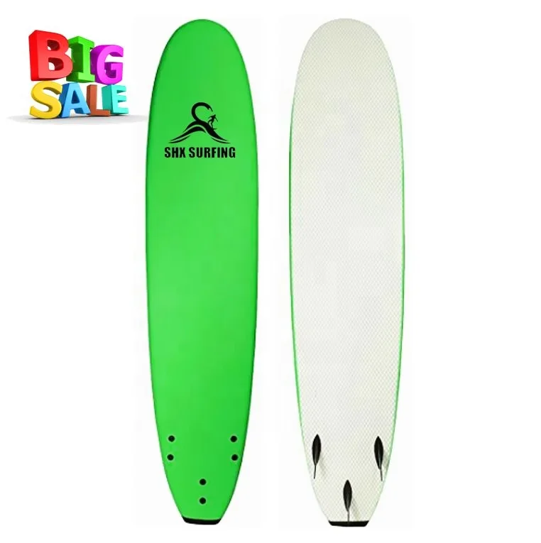 SHX High Abradability Waterproof Non Slip Textured 8 Foot Soft Top Surfboard