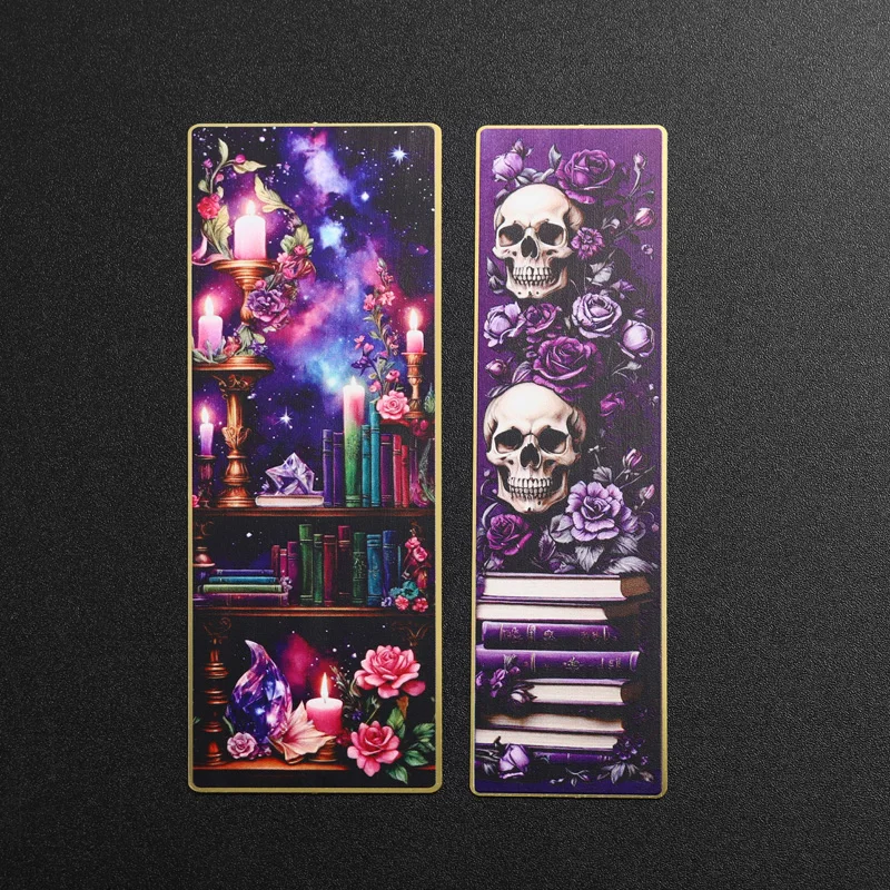 Your Own Book Marks Personalizada Meta Craft Gold Bookmarks Custom 2d 3D Horror Designs Color Spray Zinc Alloy Metal Bookmark