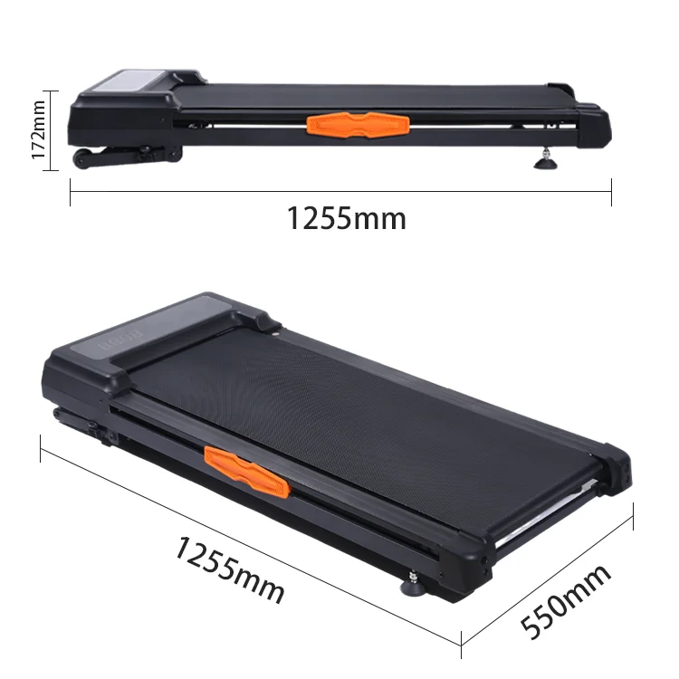 Auto 3 level incline walking pad under desk treadmill price with wireless remote control