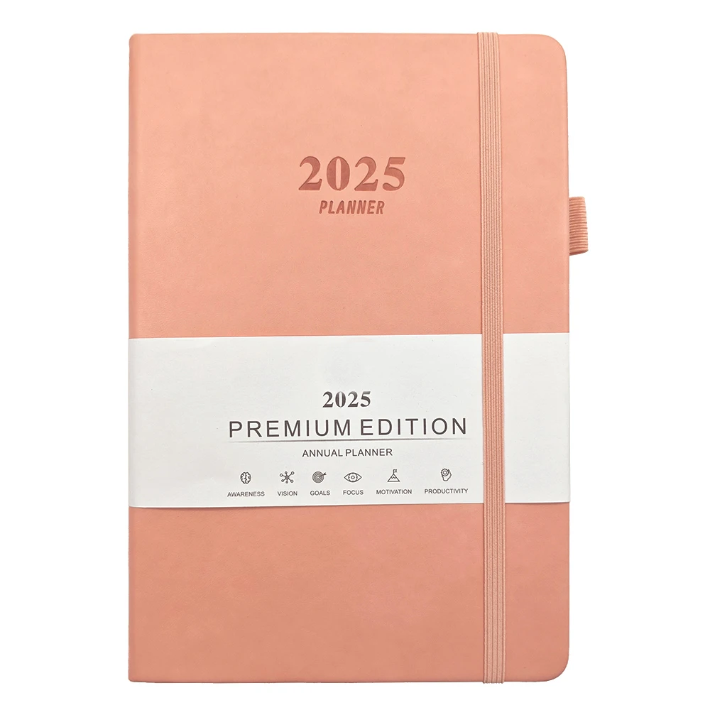 40 50 60 100 120 Page Sheets Custom A5 Leather Daily  Planner Cover Printing Dotted Hard Leather Journal Notebook
