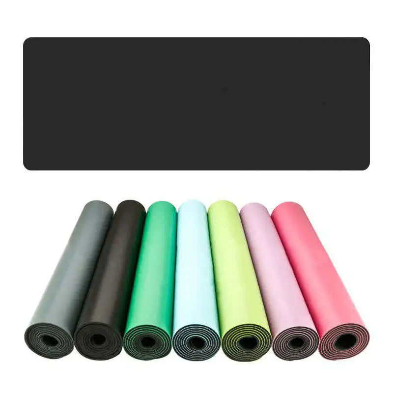 wholesale eco-friendly travel pink print digital natural custom logo fitness non-slip Pilate pu rubber yoga mats
