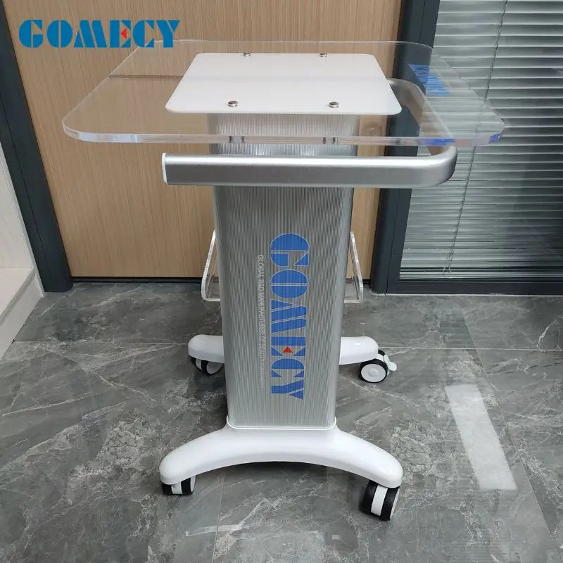 Movable cart trolley with 4 wheels display beauty center cart fat removal for pico laser ipl or nail drilling devices