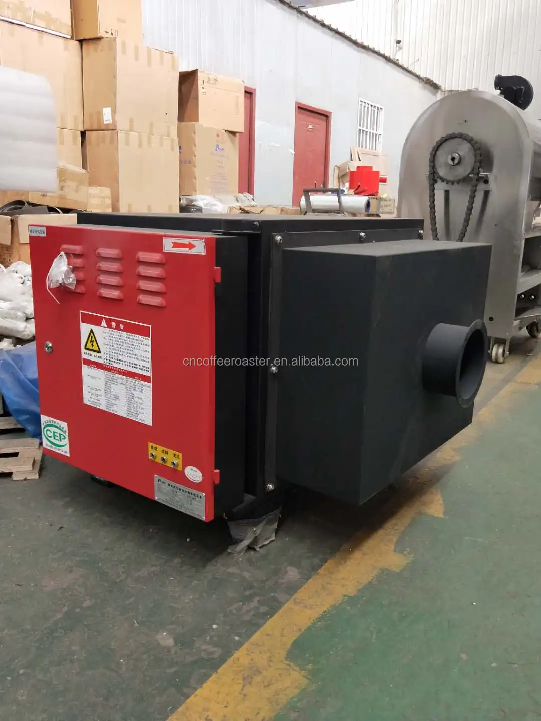 Factory price coffee roaster afterburner stainless steel smoke filter electrostatic precipitator for coffee roaster