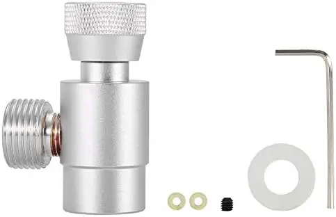 Co2 Valve Adapter Filling Connector ASA CO2 Adapter Soda Adapter with CGA320 Joint 3000PSI for Homebrewing