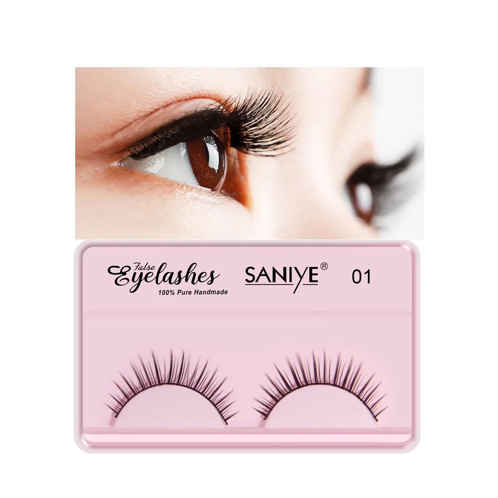 Saniye hot selling eyelashes wholesale privatel label custom eyelash extension supplies individual fan false eyelash extensions