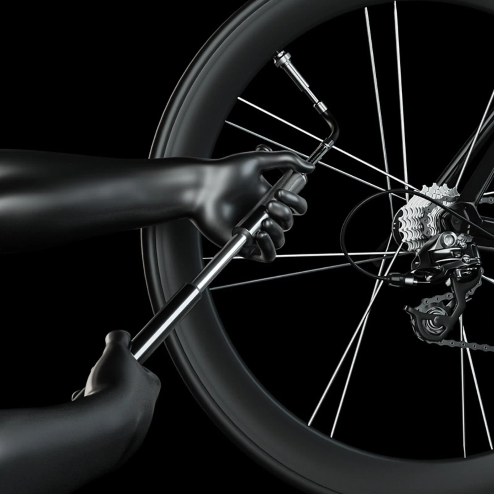 Air Bike Presta Adapter Mouth Conversion Bike Pump Mini Bicycle Air Pump Portable Mini Mountain Bike Bicycle Hand Air Pump