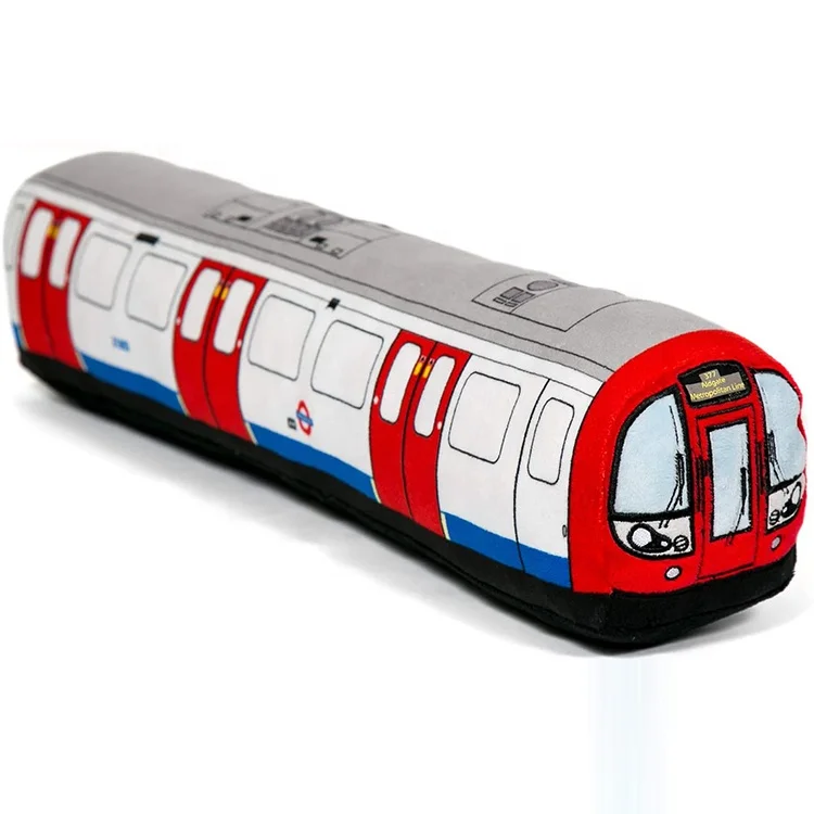 Лучший рождественский подарок для детей набивной автобус/поезд игрушка плюшевая наволочка