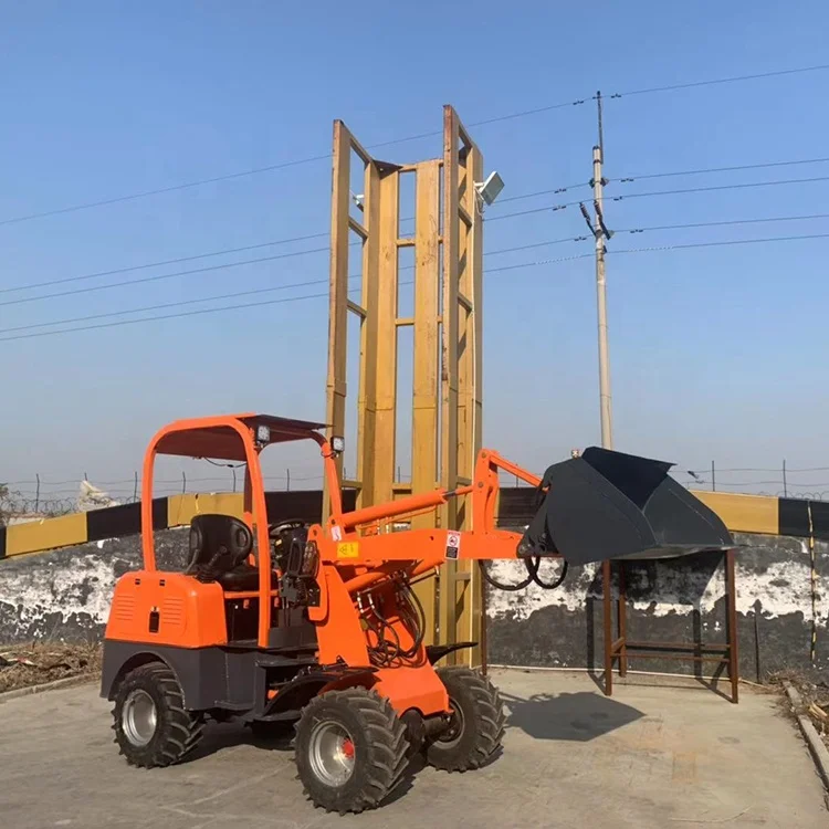 ZY906 600KG Electric Articulated Mini Wheel Loader Battery Farm Tractor With Loader