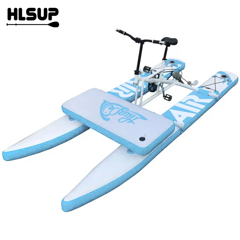 High Quality Sea Water Bike Lake Pedal Bicycle cycle Pedal Boat inflatable floating water bike