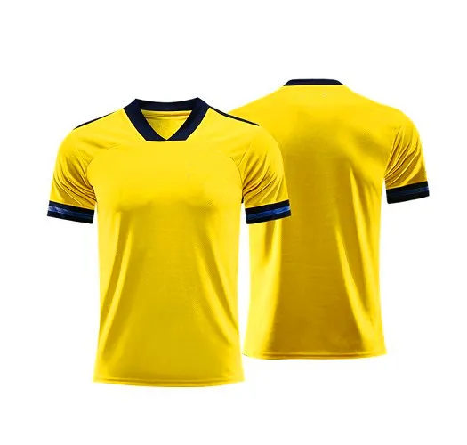 
Free shipping wholesale price football shirt 2020/2021 home yellow thailand quality soccer jersey 