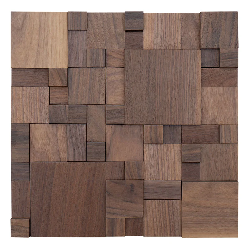 Luxury Home Decoration Solid Timber 3D Interior Room Wall Panel