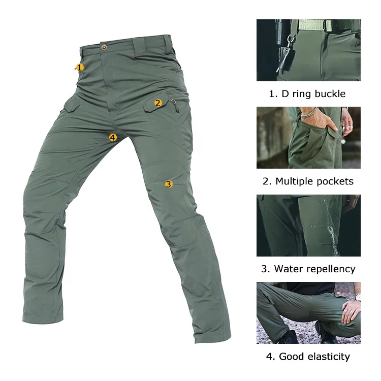 In Stock IX7 Tactical Trousers Training Pants Summer Camouflage Oxford Outdoor Sports Hunting Tactical Pants for Men