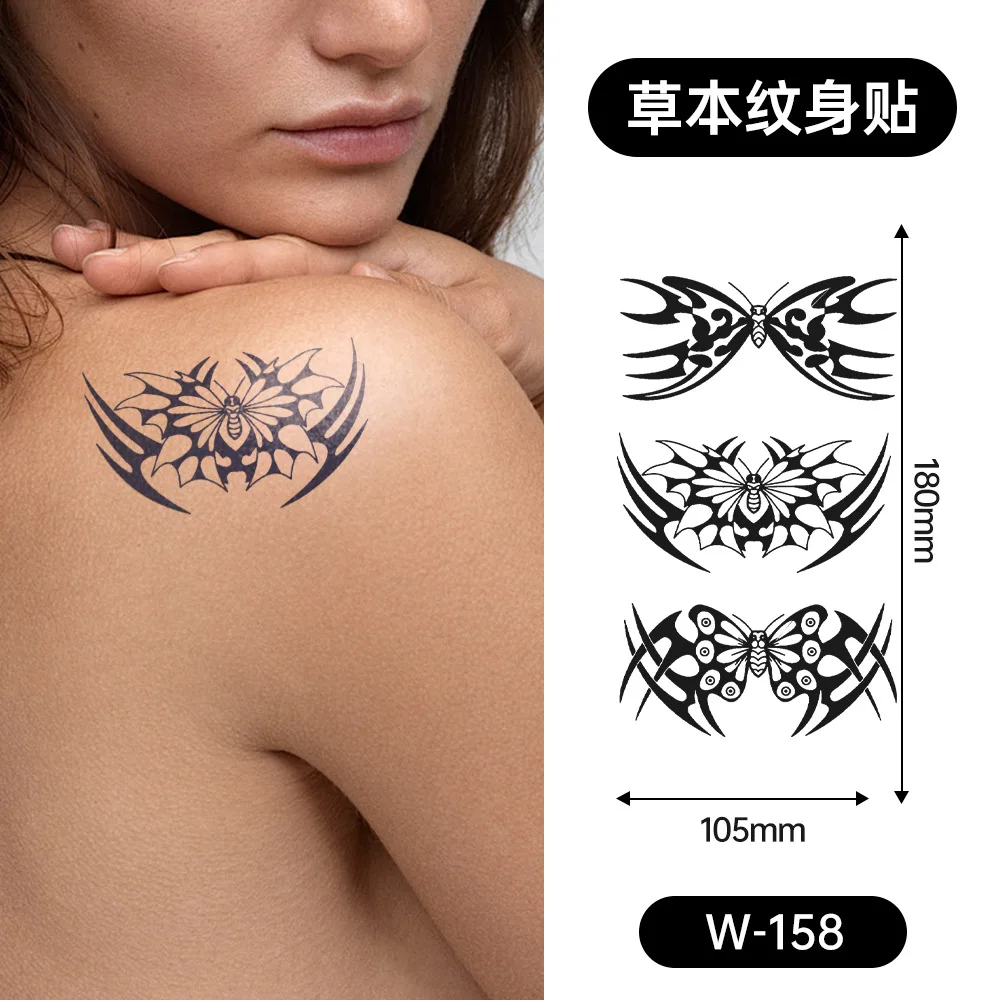 The latest small fresh herbal juice tattoo for men and women flowers tattoo one-time semi-permanent