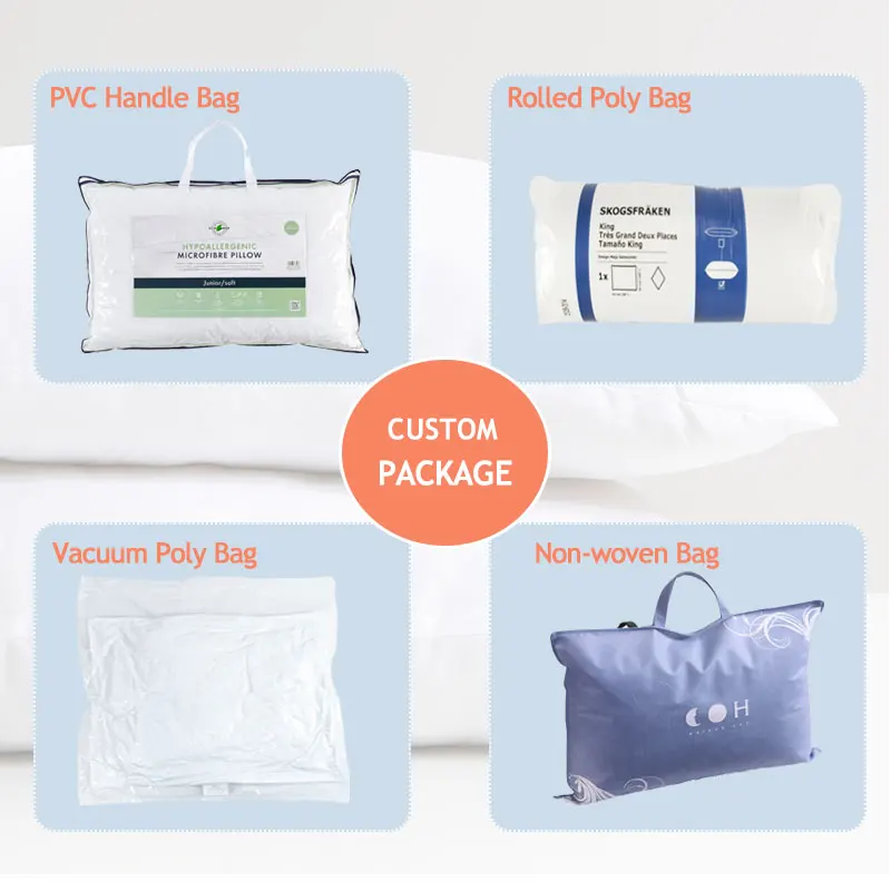 Factory Custom White Microfiber Polyester Quilt  Bed Duvet Insert 100% Cotton Soft Duvet