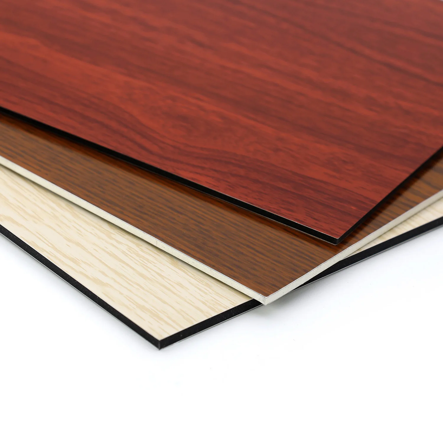 aluminum post wood veneer composite fence wall panel outdoor aluminum