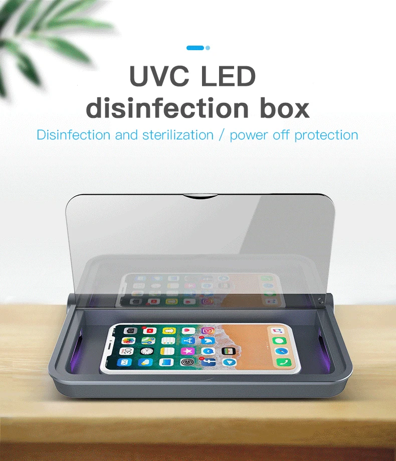 Ultraviolet disinfection fast charge wireless charger mobile phone disinfection equipment UV disinfection box