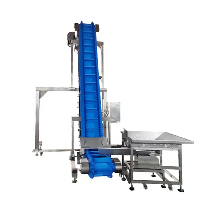 Z type belt conveyor cleaning in place with automatic cleaner food grade