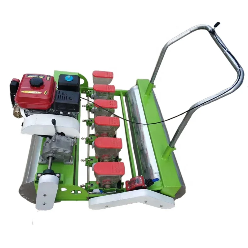 Farm sowing tool vegetables hand push planter 10 rows  manual automatic seeder