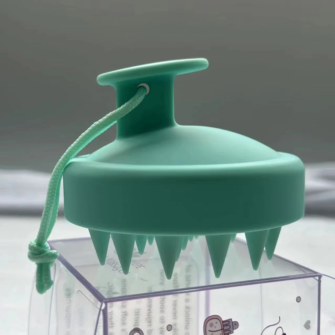 High Quality Custom Logo Silicone Manual Hair Wash Detangler Eco-Friendly Handheld Scalp Massager Spa Shampoo Shower Brush