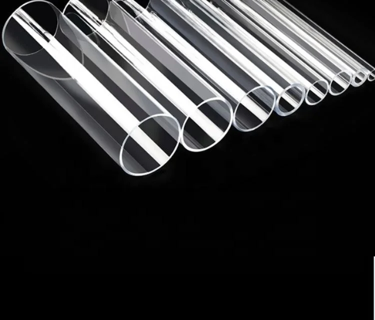 PMMA plexigla plastic acrylic tube 1mm 2mm 2.5mm 3mm 5mm 10mm 15mm 20mm thick for signs/display