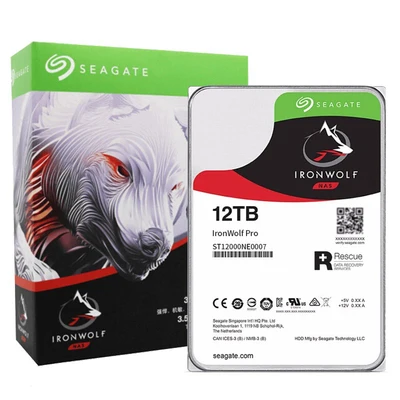 Seagate ST12000NE0007 IronWol f Pro 12TB 72RPM SATA 6Gb/s 3.5' Internal NAS HDD
