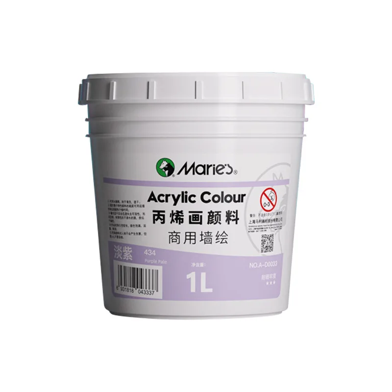 art supplies fine quality Maries 1L/5L/10L Acrylic Paint Wall Painting for artists
