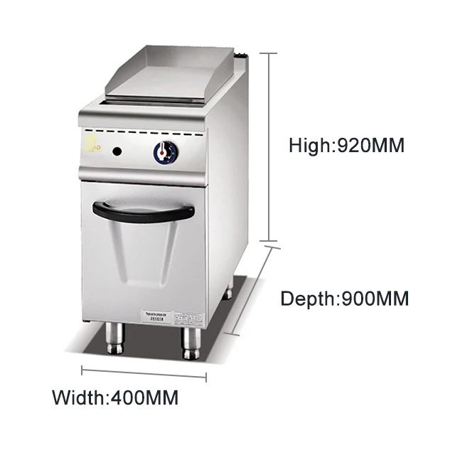 Gas Griddle Grill Commercial Fryer Burger Griddle Portable Stoves Sale Plate Stainless Steel Built Benchtop Patty Industrial Gas