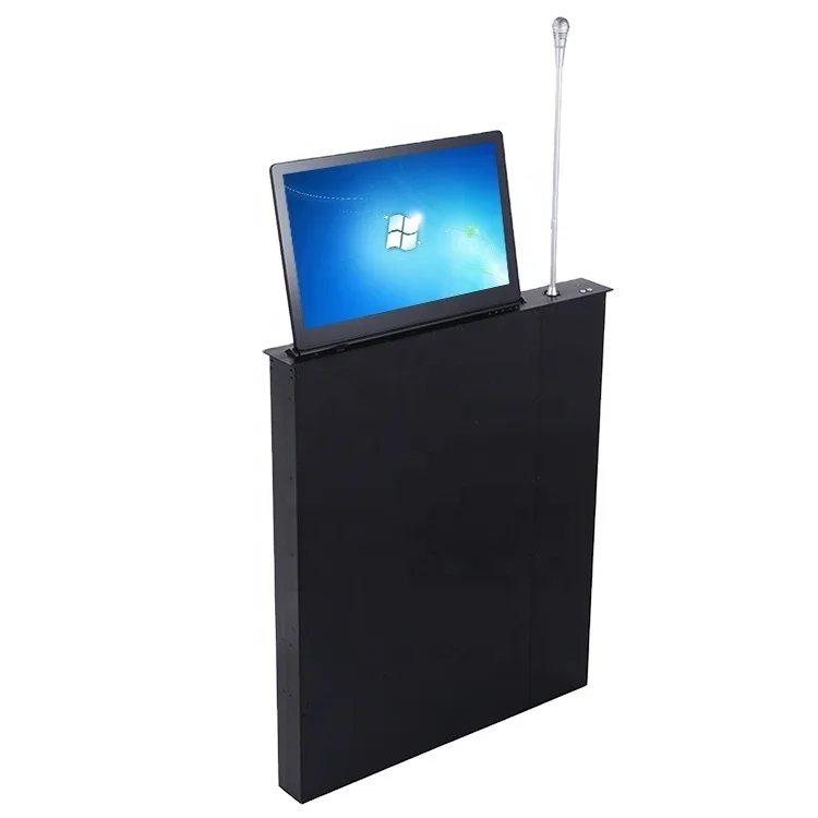 21.5 inch conference room desk  pop up lcd monitor lift for conference table