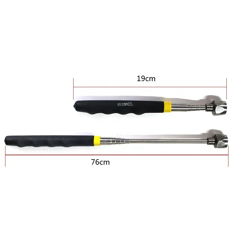 16lb Телескопический зажженный Магнитный подбирающий инструмент Выдвижная длинная магнитная палочка для захвата болтов гайки винты