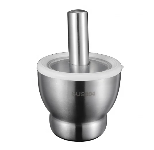 Набор ступок и пестика из нержавеющей стали измельчитель для специй трав пилюля с защитной крышкой-ступкой порошка Песто