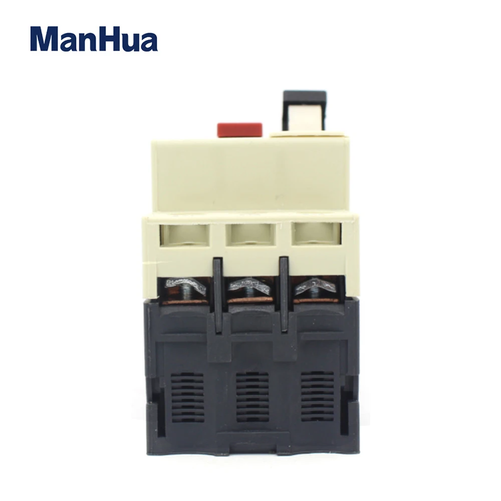 Тройной полюса двигателя управления защита от перегрузки 3P 1.6A 2.5A Amp GV2-M07 в формованном корпусе Электрический фиксированный выключатель автоматический