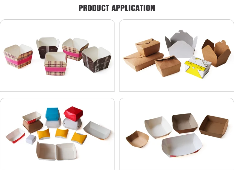 Widely Used 60-160pcs/Min Corrugated Paper Lunch Fast Food Carton Box Making Machine