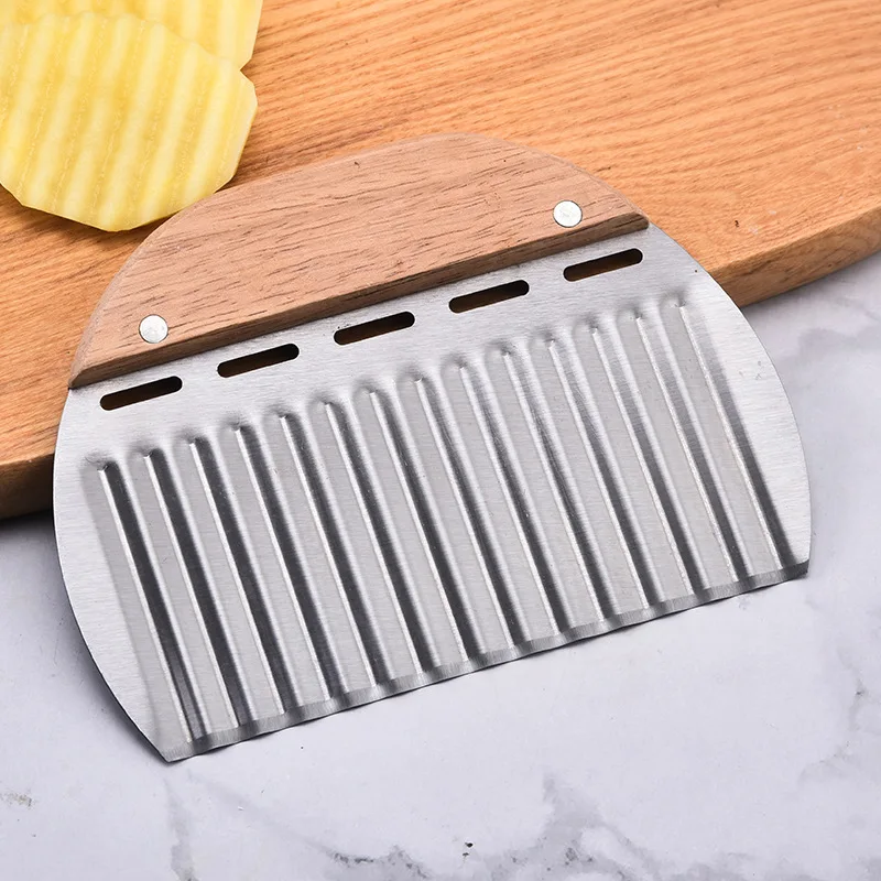 Multi-functional Potato Cutting Wave Knife Kitchen Gadget Deep Grain Thick Stock Wave Knife Kitchen Accessories