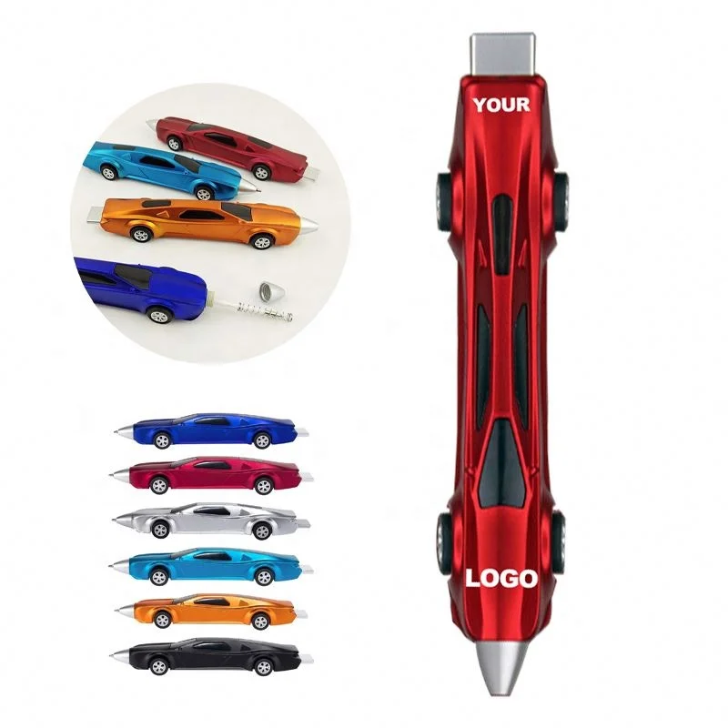 Factory Wholesale Paint Pen Custom Logo Automotive Pen Magic Car Cart Pen Company Advertising Printing Student Gifts