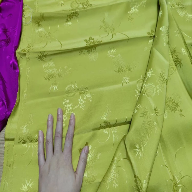 Wholesale custom design jacquard silk fabric brocade