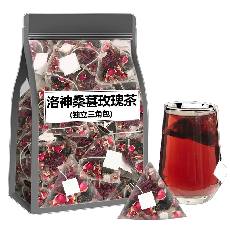 Wholesale Hot Chinese Traditional Beauty Tea Low-Fat Slimming Tea Functional Flavour Mulberry Rose Roselle Flower Tea