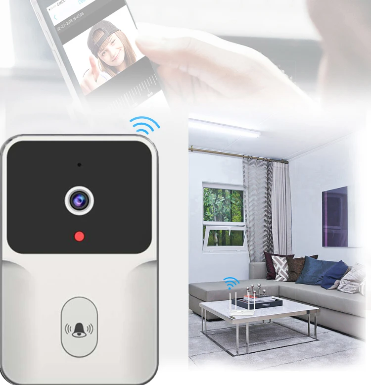 Home Security Smart Doorbell PIR Motion Detection 480P/480P Doorbell Intercom Wireless Wifi Ring Door Video Intercom