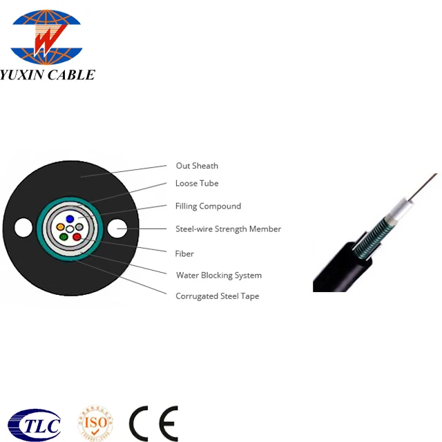 
12 F SINGLE MODE GYXTW OUTDOOR AERIAL FIBER OPTIC CABLE 