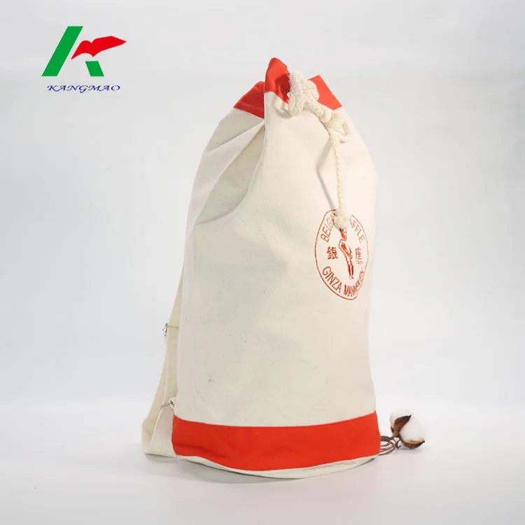 2021 New Canvas Beach Tote Double Shoulder Oeko-Tex Beach bag Cotton Drawstring Organic Beach Bag