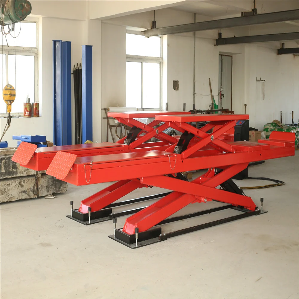 3.5T Ultrathin Scissor Car Lift for home garage