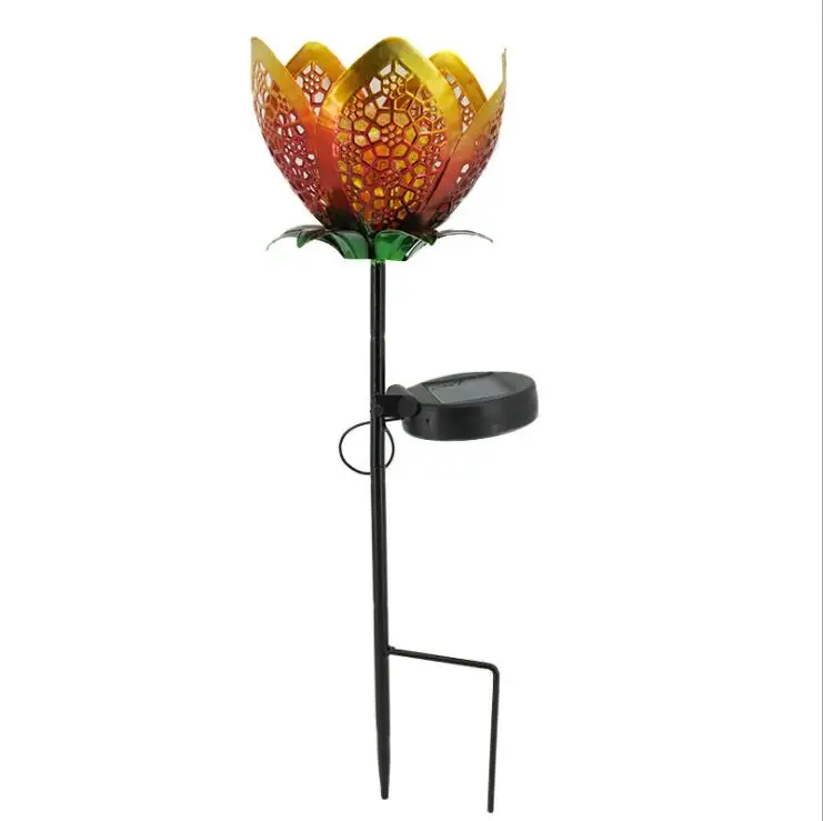 Уличный светодиодный фонарь на солнечной батарее, имитация цветов, освещение растений, газона, ландшафта