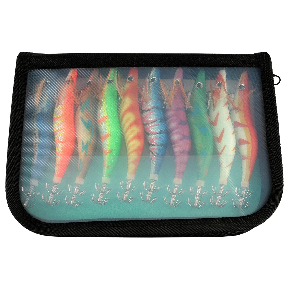 Wholesale Squid Jig Hooks #2.5#3.0#3.5# Luminous Squid Jigs Hard Fishing Lures Saltwater Squid Jig Lures Bait