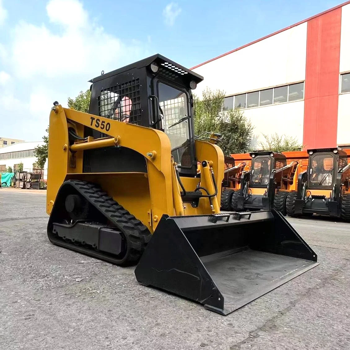 SNSC brand TS50 wheel rubber track crawler skid steer loader with epa engine
